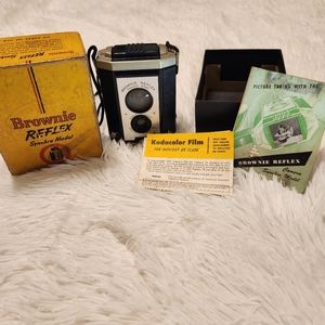 Vintage Camera Brownie Reflex Synchro Model by Eastman Kodak Company *parts only